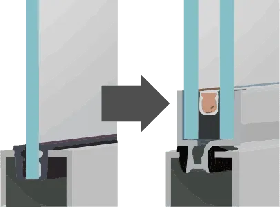 ガラス交換イメージイラスト