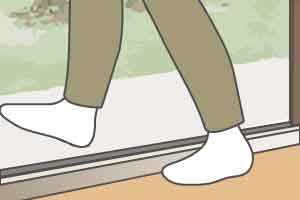 引違い窓の段差軽減（居室仕様）