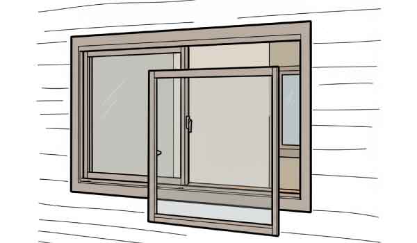 リクシル-カバー工法工程イメージ画像（障子取り付け）
