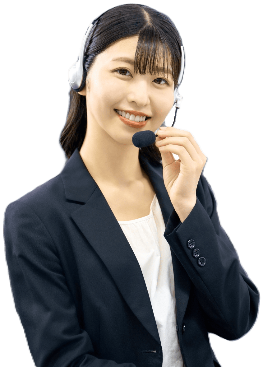 コールセンター笑顔の女性