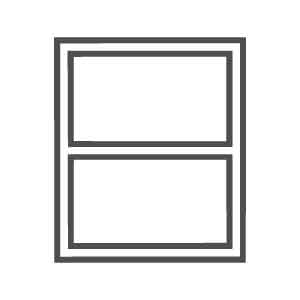 窓種アイコン（上げ下げ窓）