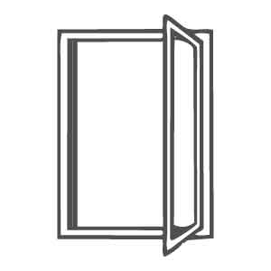 窓種アイコン（縦すべり出し窓）