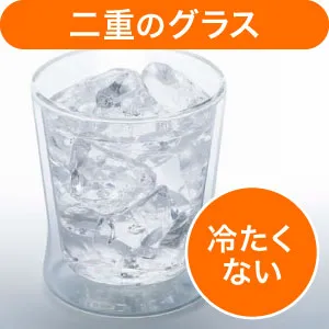 マドリモ熱の伝わりにくい（二重のグラス）
