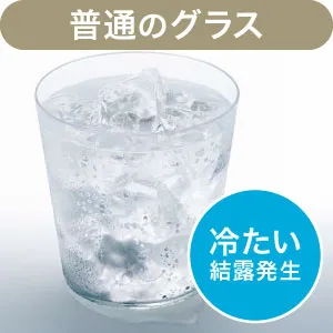 マドリモ熱の伝わりにくい（普通のグラス）