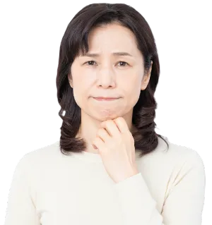 悩む50代女性